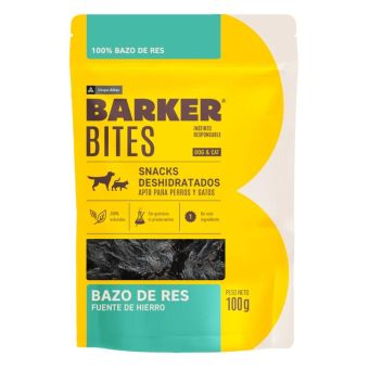 BARKER BITES DE BAZO DE RES (100 GR)