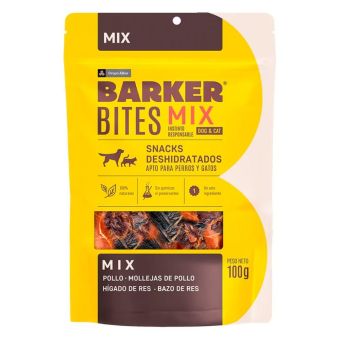 Barker Bites Mix Snack Deshidratado Para Perro y Gato (100 G)