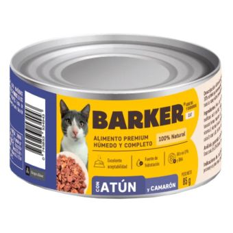 Barker Cat Atún y Camarón Lata 85 Gr