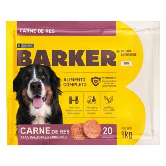 BARKER HAMBURGUESAS DE CARNE DE RES (1 KG) X 20 UND