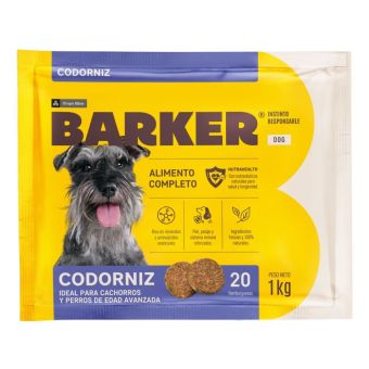 BARKER HAMBURGUESAS DE CODORNIZ (1 KG) X 20 UND