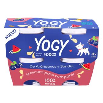 Barker Yogy Helado de Yogurt para Perro Arándanos y Sandía Pack 4 und x 100Gr