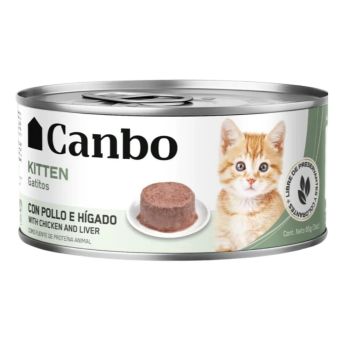 Canbo Gatos Paté Cachorros Pollo e Hígado 85g