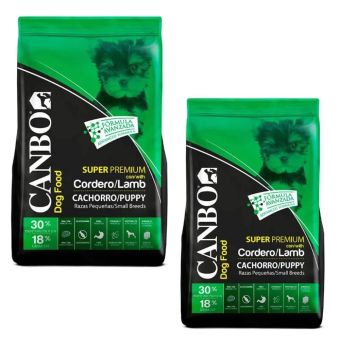 Canbo Super Premium Cachorro Cordero Razas Pequeñas Dúopack 7 Kg