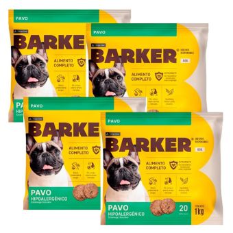 Combo Barker Hamburguesas De Pavo 20 Unids. 1kg x 4