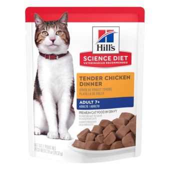 Hills Feline Adult 7+ Pouch Tender Chicken 79 Gr