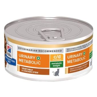 Hills PD Feline c/d + Metabolic 82 Gr-Estofado-Metabólico y Cuidado Urinario