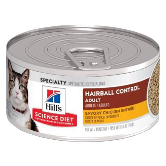 Hills SD Feline Adult Hairball Control 5.5 oz (156g) – Gato Adulto Control de bolas de pelo