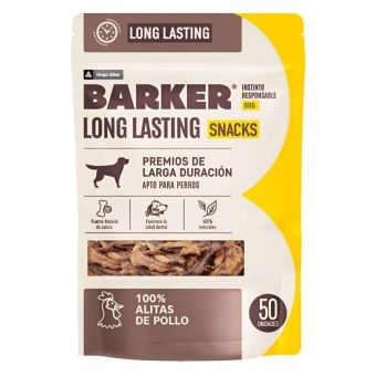 Snacks para Perros Barker 100% Alitas de Pollo - 50 und